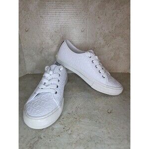 Tommy Hilfiger Shoes Women Sz 7M White Casual Lace Up Preppy Acadamia Sneakers